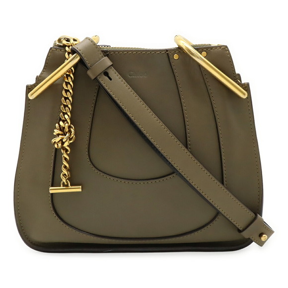 Chloe Handbags - Chloe Hailey Crossbody Bag pochette leather Khaki Green